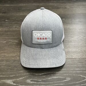 Travis Mathew Barstool Hat Cap Adjustable Mens Gray Chicago Trucker Golf Preppy